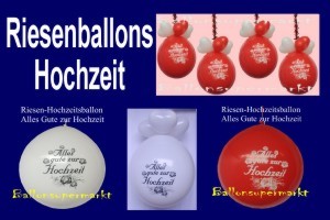 Riesenluftballons "Alles Gute Zur Hochzeit", riesige Ballons zur Hochzeitsdekoration