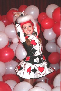 Tanzmariechen und Luftballons Karneval. Vom Carneval Club Hameln
