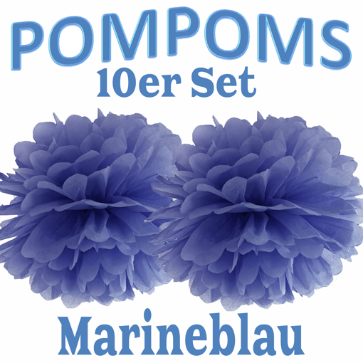 10-Pompoms-35-cm-Marineblau