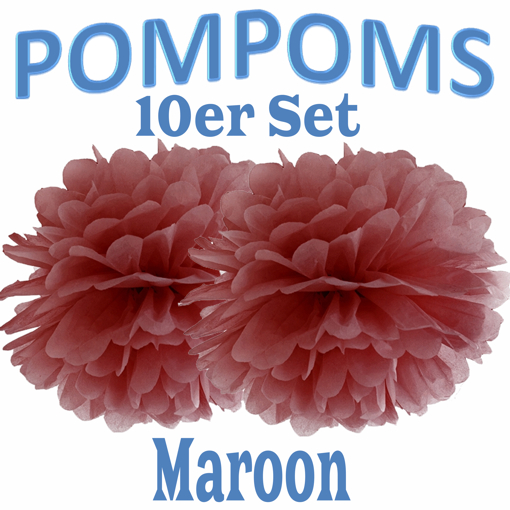 10-Pompoms-35-cm-Maroon