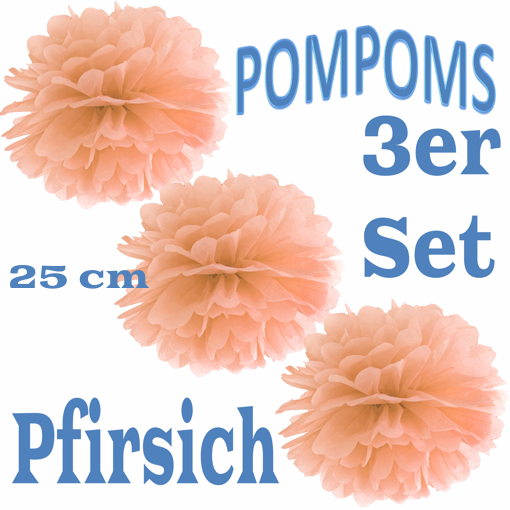 3-Pompoms-25-cm-Pfirsich