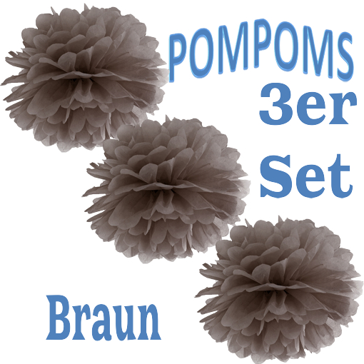 3-Pompoms-35-cm-Braun