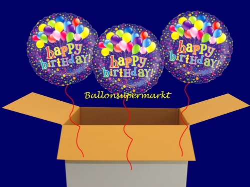 Zum Geburtstag Lasse Ich Drei Luftballons Steigen Wunsche Zum Geburtstag