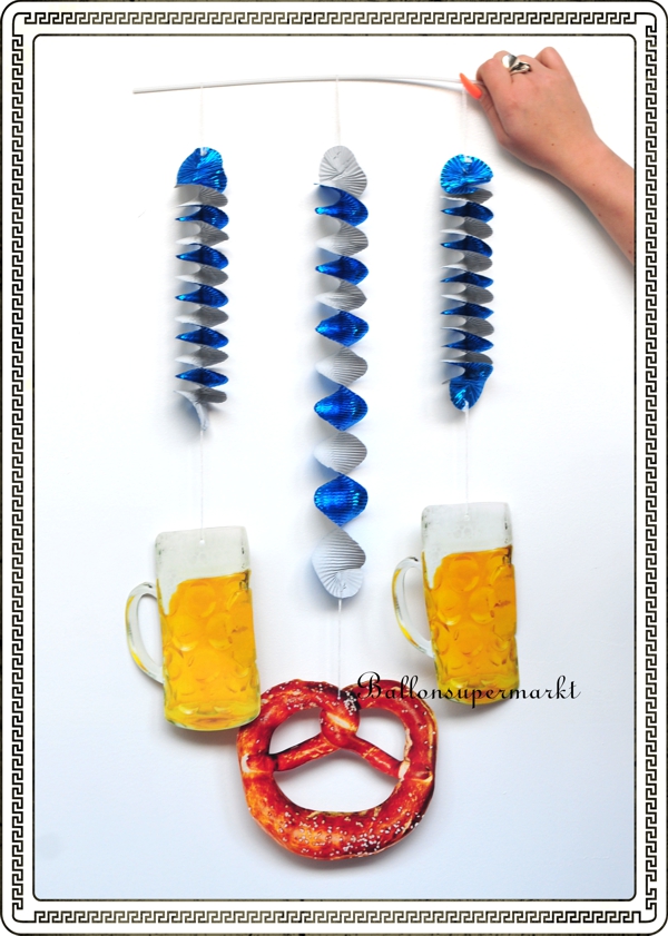 YIGOOWN Oktoberfest Deko Holz - 100 Stück Bayrische Tischdeko Mit Edelweiß & Bierkrügen