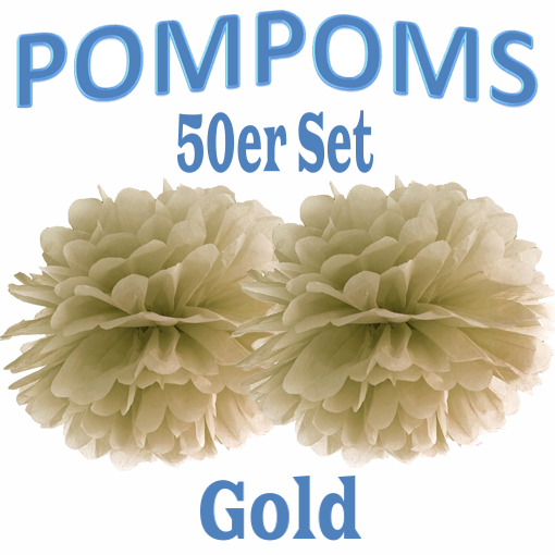 50-Pompoms-35-cm-Gold