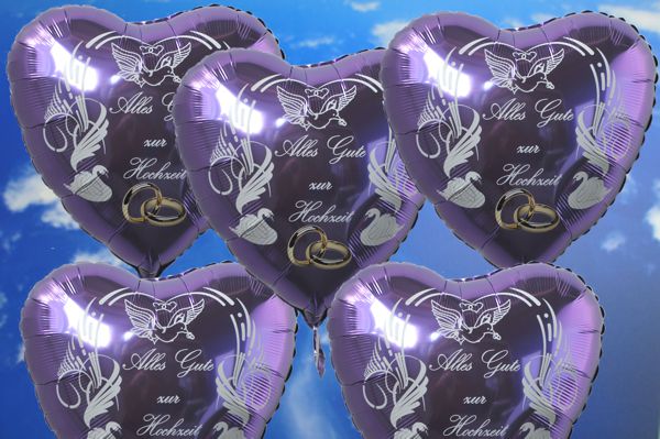 50-fliederfarbene-Folien-Herzluftballons-Alles-Gute-zur-Hochzeit-Luftballons-zur-Hochzeit-steigen-lassen