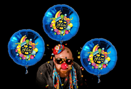 Ahoi-Luftballons-zur-Fasnachtsfeier-Rundballons-blau-mit-Ballongas-Helium