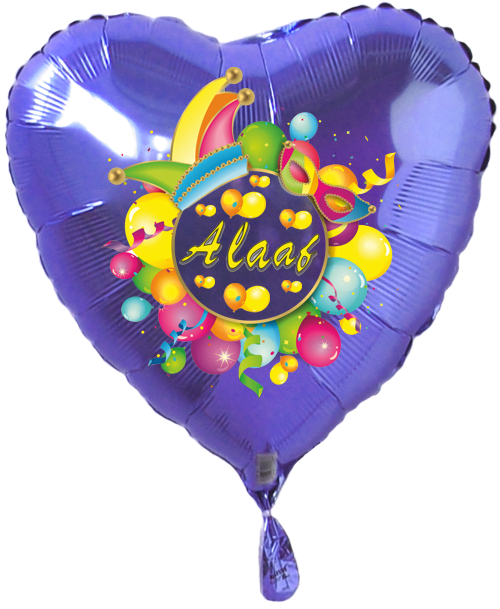 Alaaf-Luftballon-herz-blau-zum-Karneval-mit-Ballongas-Helium