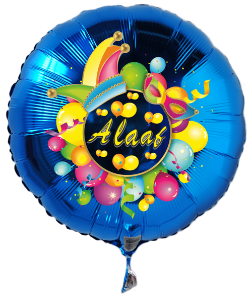 Alaaf-Luftballon-rund-blau-zum-Karneval