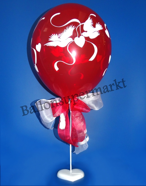 Ballonhalter-weiss-Tischhalter-fuer-Luftballons-Tischdekoration