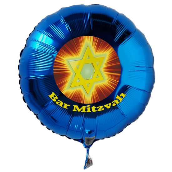 Bar-Mitzvah-Luftballon-aus-Folie-mit-Ballongas-Helium