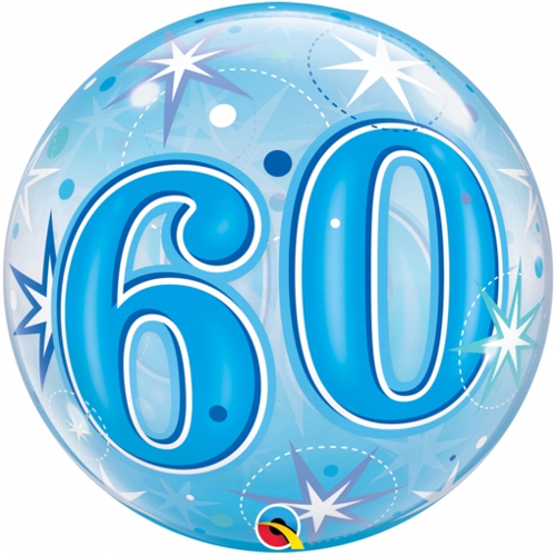 Bubble-Ballon-60.-Geburtstag-Happy-Birthday-Blau-Luftballon-Geburtstag-Fest-Feier