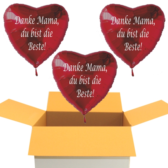 Mama du bist die Beste Luftballon mit Helium zum Muttertag