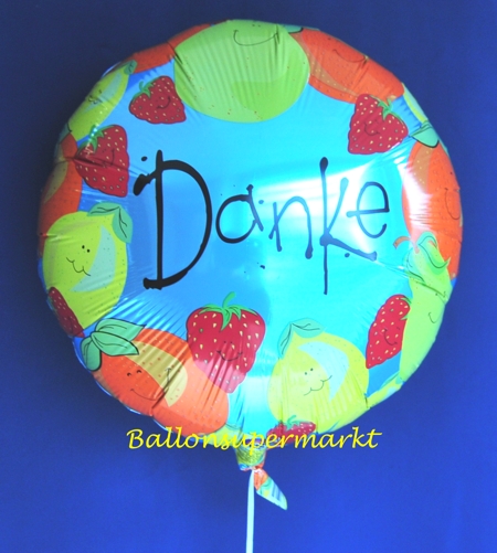 Danke luftballon aus folie mit helium