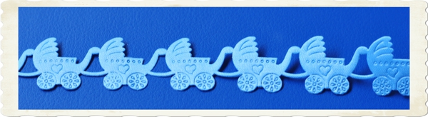 Deko-Stoff-Zierband-Babywagen-blau