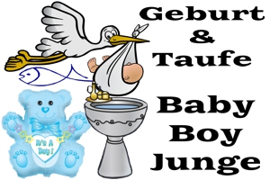 Dekoration-Deko-Artikel-zu-Geburt-und-Taufe-Baby-Boy-Junge