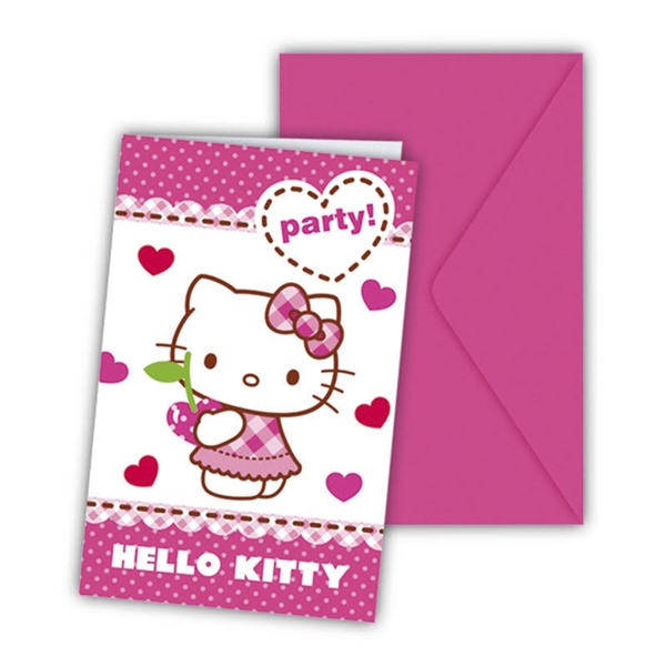 Einladungskarten-Hello-Kitty-Kindergeburtstag