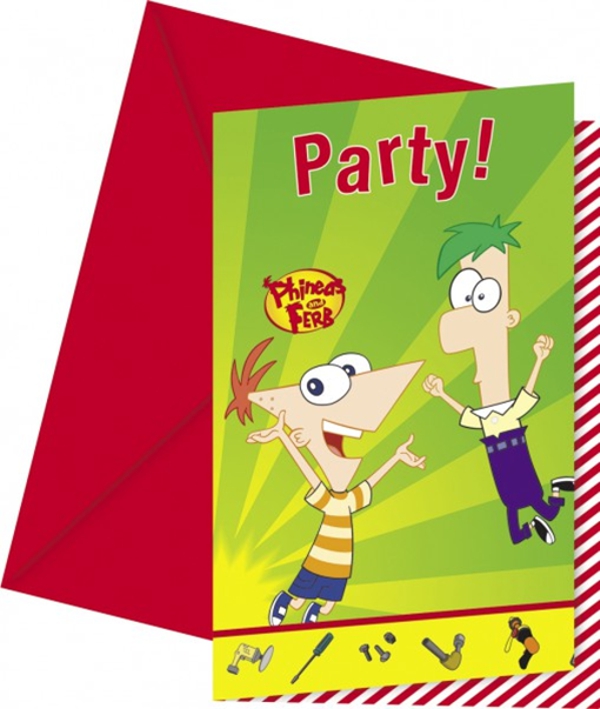 Einladungskarten-Phineas-und-Ferb-Kindegeburtstag-Disney-XD