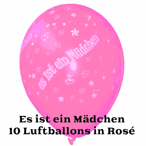 Es-ist-ein-Maedchen-Luftballons-in-Rose-zu-Geburt-Taufe-Babyparty
