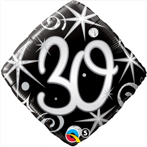 Folienballon-30.-Geburtstag-Birthday-Elegant-30-Luftballon-Geschenk-Dekoration