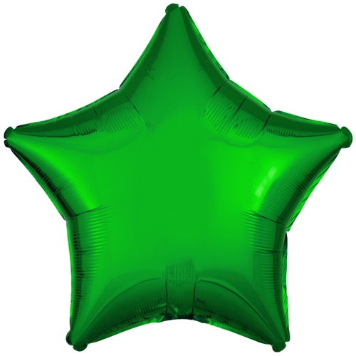 Stern-Folien-Luftballon-Grün-45-cm