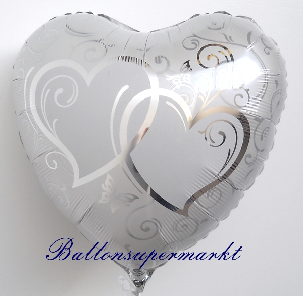 Folienballon-Herzen-verschlungen-silber-Luftballon-zur-Hochzeit-Hochzeitsdeko-Silberhochzeit-Liebe-Ballon