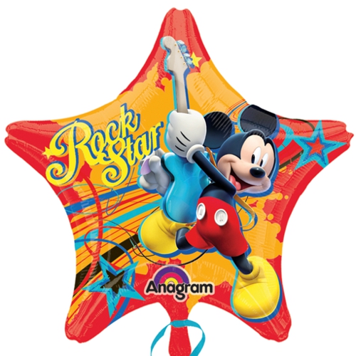 Folienballon-Mickey-Rockstar-Luftballon-Stern-Geschenk-Mickey-Mouse-Disney