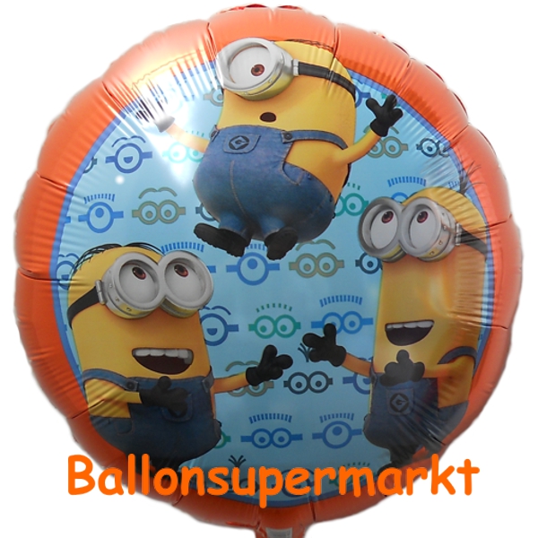 Folienballon-Minions-Ich-Einfach-unverbesserlich-Stuart-Dave-Minions-3D-Universal
