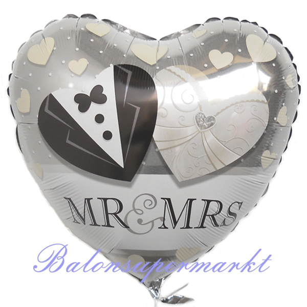 Folienballon-Mr-and-Mrs-Luftballon-zur-Hochzeit-Hochzeitsdekoration-Hochzeitsgeschenk-Ballon-Liebe
