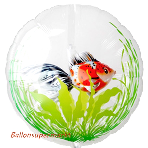 Folienballon-PVC-Insider-Goldfisch-rot-Luftballon-Geschenk-Geburtstag-Partydekoration-Hawaii-Tropen