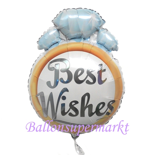 Folienballon-Trauring-Best-Wishes-Luftballon-Hochzeit-Hochzeitsdekoration-Geschenk-beste-Wuensche