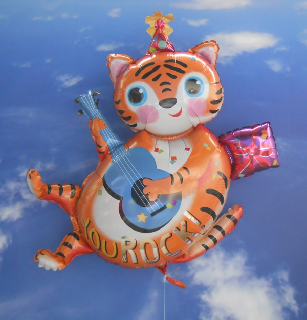 Folienballon-You-Rock-Katze-mit-Gitarre-Geburtstag-Gruss