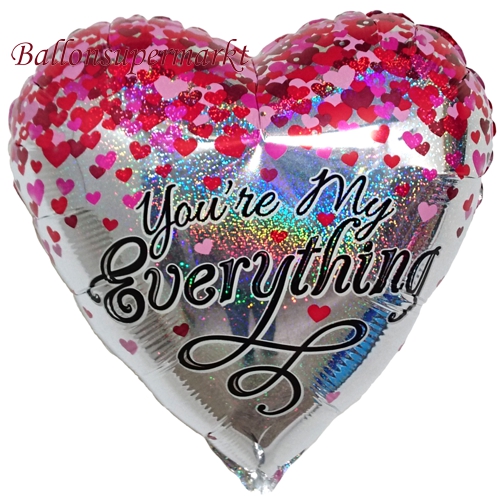 Folienballon-You-are-my-everything-Herzuftballon-Geschenk-Liebe-zum-Valentinstag