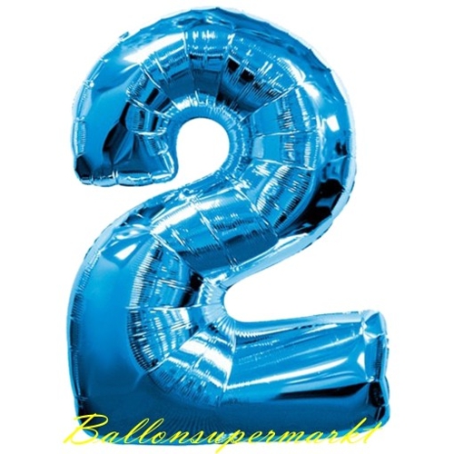 Folienballon-Zahl-2-Blau-Luftballon-Geschenk-Geburtstag-Jubilaeum-Firmenveranstaltung