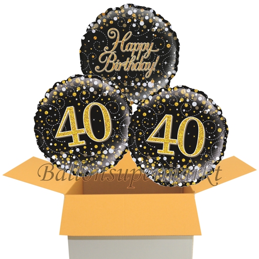 Folienballons-im-Karton-zum-40.-Geburtstag-Happy-Birthday-Sparkling-Fizz-Gold-40-Geschenk