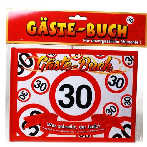 Gaestebuch-zum-30.-Geburtstag-Verkehrschild-30-Dekoration-Geburtstag