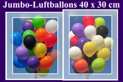 Große Jumbo Luftballons 40 x 30 cm