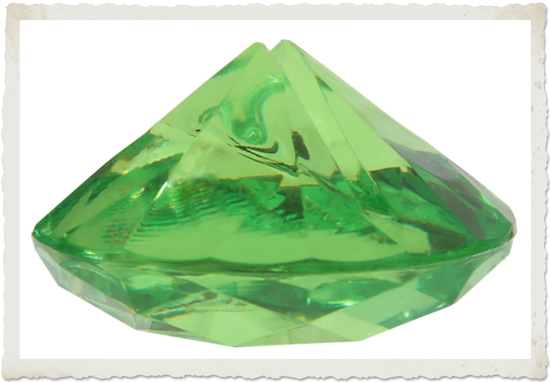 Grüner-Diamant-Tischkartenhalter