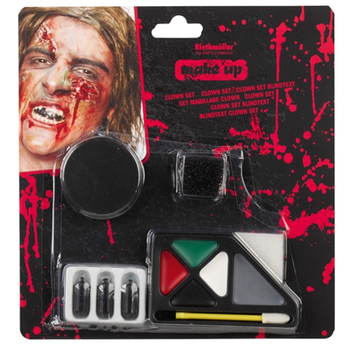 Halloween-Make-Up-Set-Horror-Zombie-Party-Accessoire-Schminke-Kostuemierung-Verkleidung