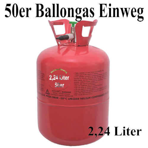 Helium-50er-Ballongas-Einweg-Behaelter