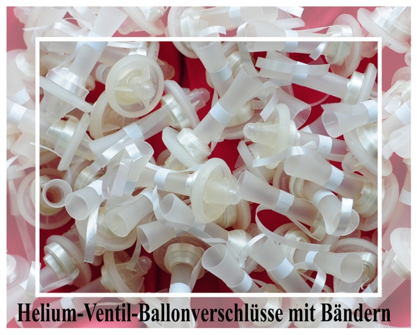 Helium Ballongas Ventil Ballonverschlüsse mit Ballonband