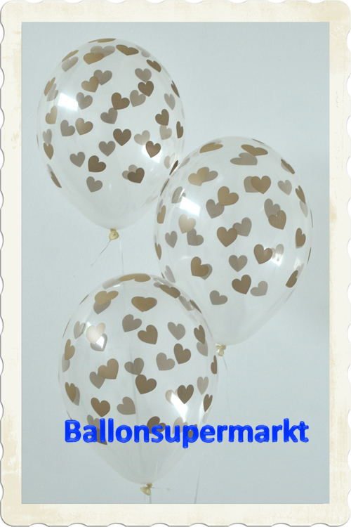 Herzchen-in-Gold-auf-transparenten-Luftballons