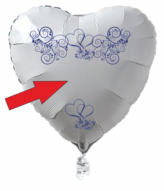 Herzluftballon-aus-Folie-in-Weiss-Namen-Braut-Braeutigam-Datum-Hochzeitstag-Ornamente-Blau