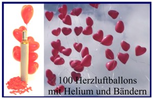 Herzballons Hochzeit