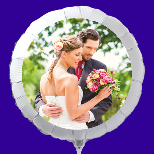 Fotoballon-Hochzeitspaar