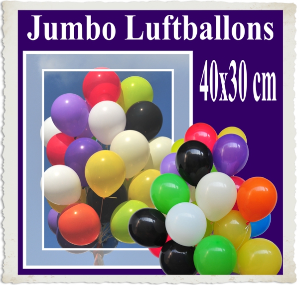 Jumbo Latex-Luftballons 40cm x 30 cm
