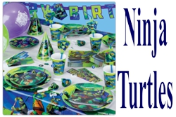 Kindergeburtstag-Dekoration-und-Luftballons-Ninja-Turtles