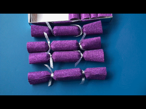 Knallbonbons Violett Glitter