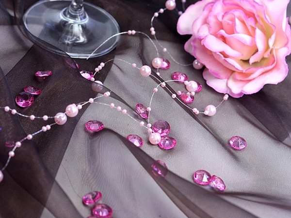 Konfetti-Diamanten-rosa-kristallklar-Tischdekoration-Dekoration-Hochzeit-Streudekoration-Geburtstag-Party-2