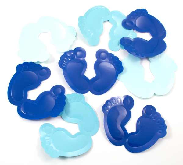 Konfetti-XL-Babyfuesschen-Blau-Babyparty-Tischdekoration